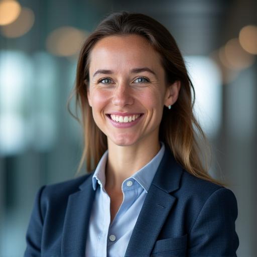 A friendly and professional automation specialist smiling.
